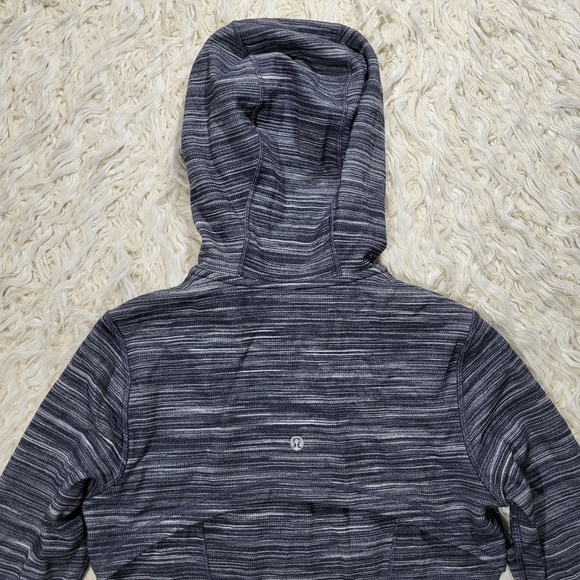 Lululemon Hooded Define Jacket Nulu Mini Space Dye Teal White Woman’s 6 - Picture 10 of 11